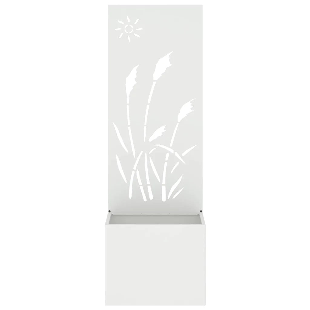 Schermo per privacy in giardino Traforo Bianco 50 x 150 cm CFW9187156