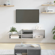 Supporto per TV aparete-Mensole a Muro 120x25x28,5cm Legno multistrato 145137