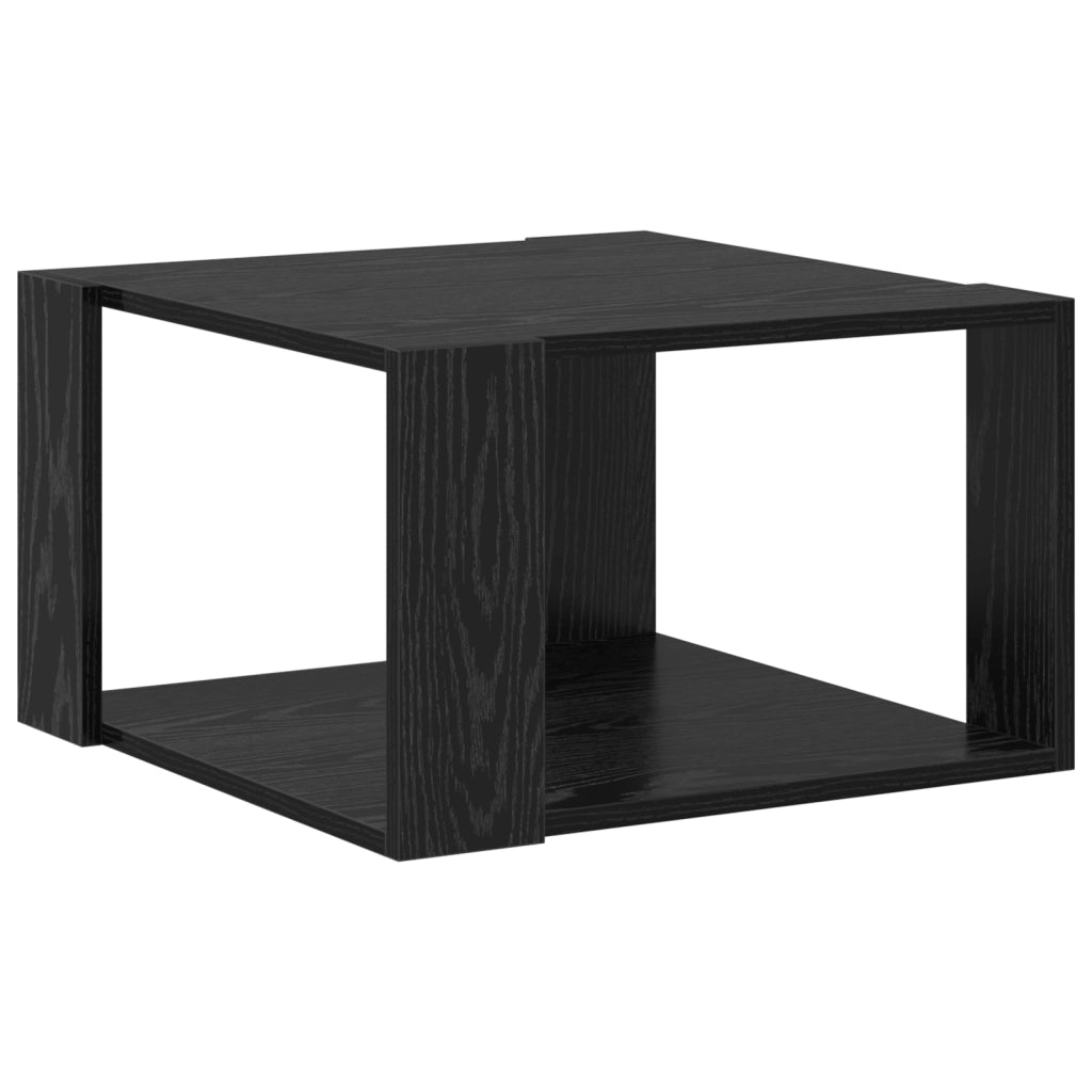 Tavolino da caffÃ¨ Rovere Nero 51,5x51,5x30 cm Legno ingegnerizzato