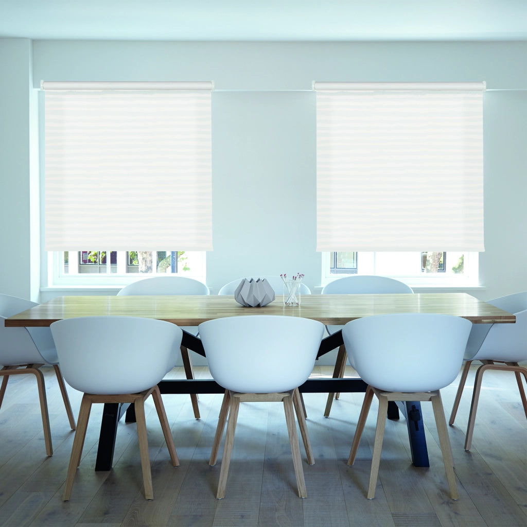 VIEWTEX Tenda a rullo Traslucida Printed Lines Bianco 150 X 250cm - Made in Europe - 5 anni di garanzia