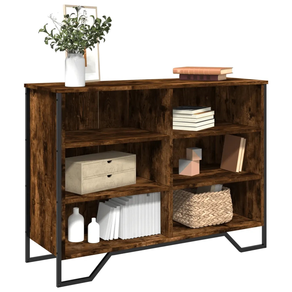 Credenza Rovere Fumo 101x35,5x74,5 cm in Legno Multistrato 848556