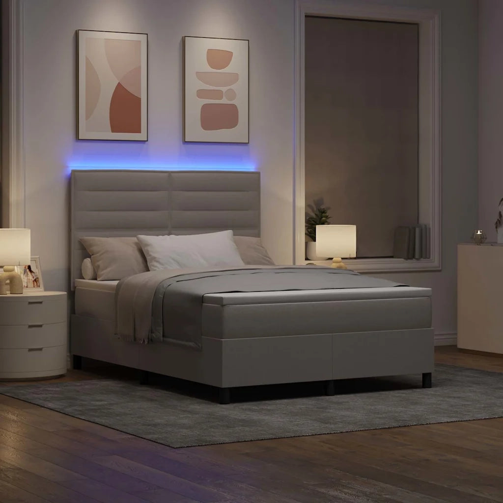Letto a molle con materasso con led Talpa 140 x 200 cm Tessuto 3342799