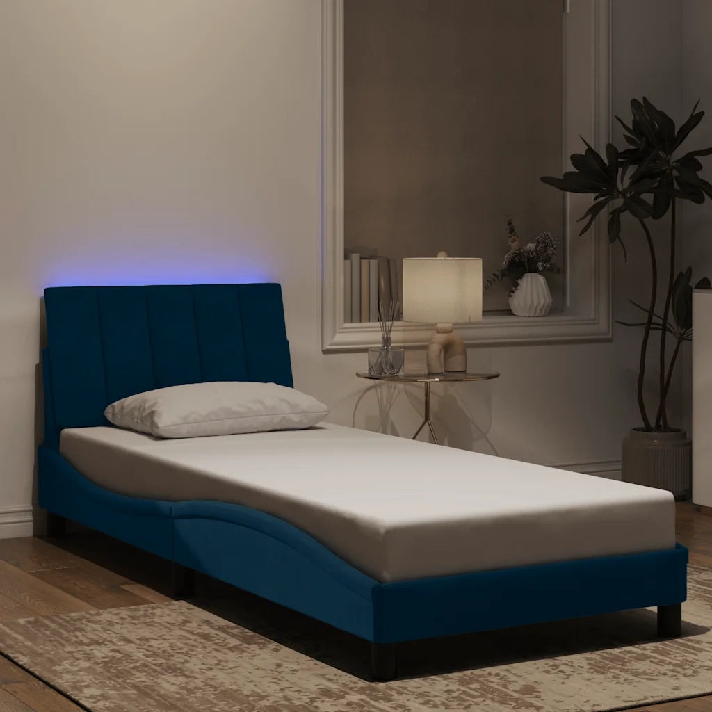 Giroletto con Luci LED Blu 90x200 cm in Vellutocod mxl 91005