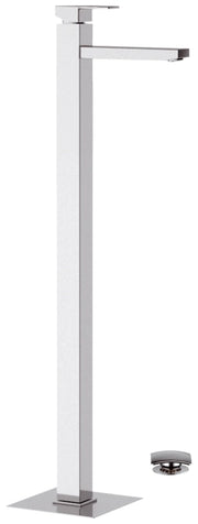 Rubinetto miscelatore da pavimento design quadrato remer qd18 - qdesign