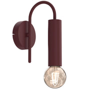 Applique tuba bordo 1xE27 metallo IP20 Loppe Luminex
