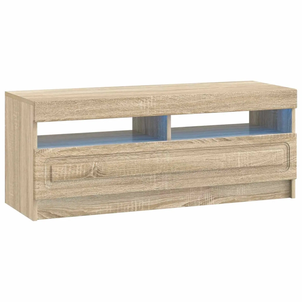 Mobile TV LED a 5 pezzi Rovere Sonoma Legno ingegnerizzato 3417001