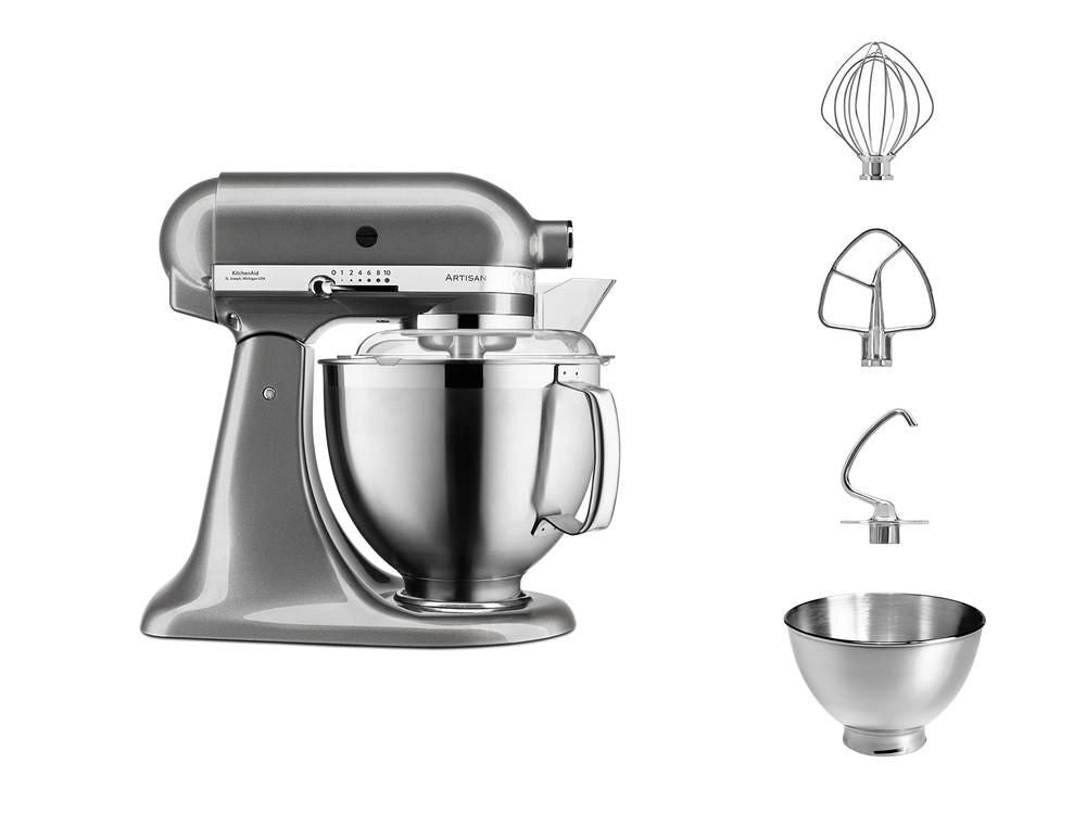 KitchenAid ARTISAN 5KSM185PS robot da cucina 300 W 4,8 L Argento