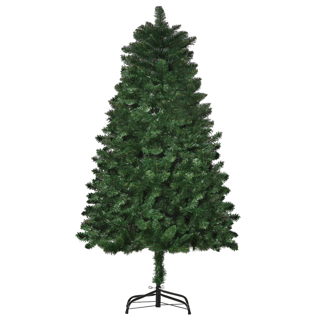 Albero di Natale Artificiale 150 cm Verde ¨C zephmum ¨C PVC Ign¨ªfugo Base Pieghevole