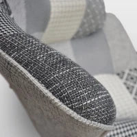 PAZZO DESIGN Poltrona Con Poggiapiedi, Multicolor