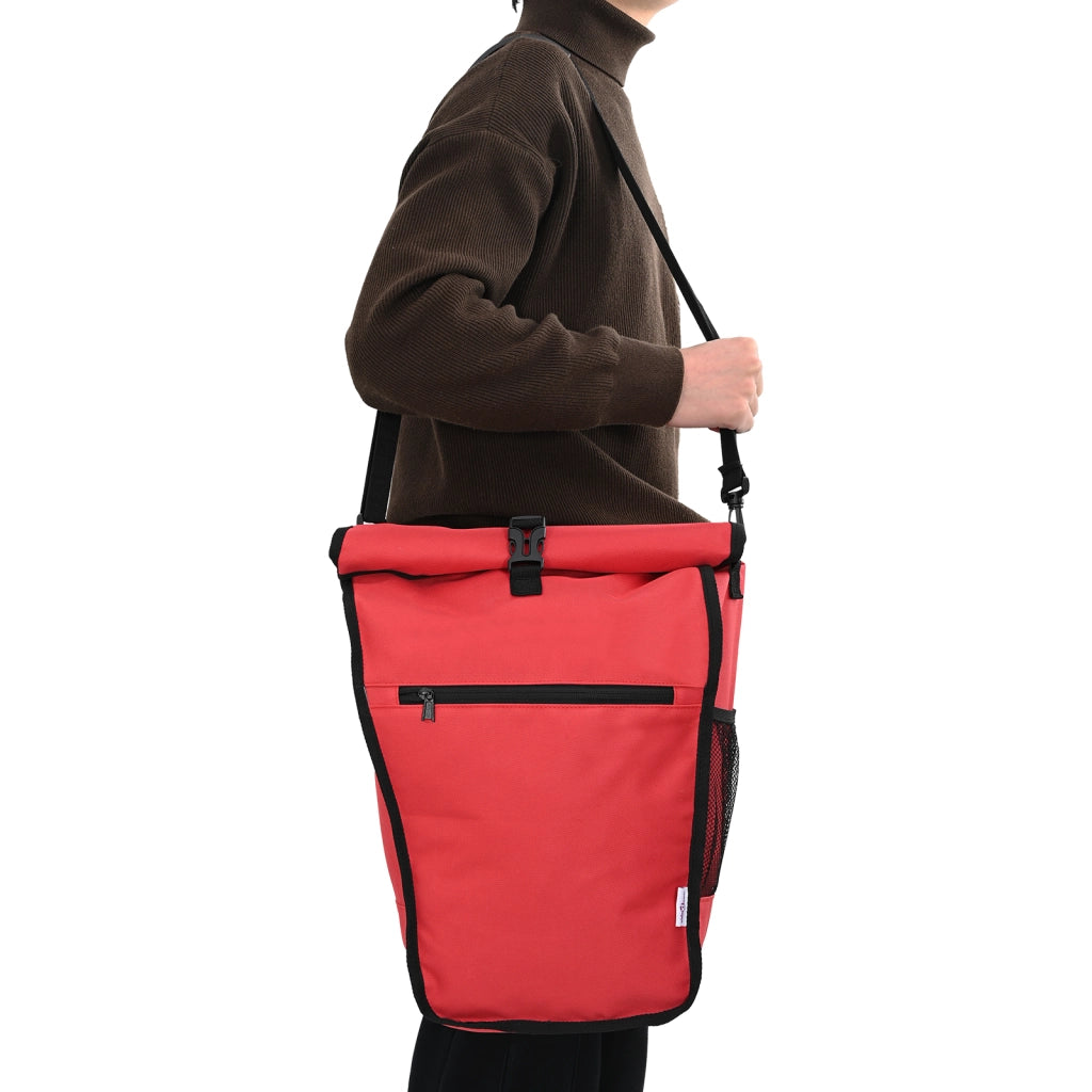 Borsa per Bici da Portapacchi da 20 L Rossa 34x16x59 cm