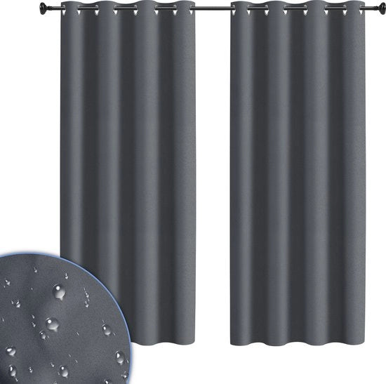 Balcòn Esterno - 132 x 274cm - Impermeabile e Resistente al Tempo - Tendina di Ombreggiamento per Balcòn - Opaco - 2 Pezzi