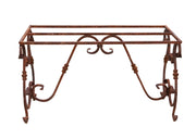 Biscottini Base tavolo in ferro pieno L130xPR60xH74 cm. forgiato mano trattato, Offerta
