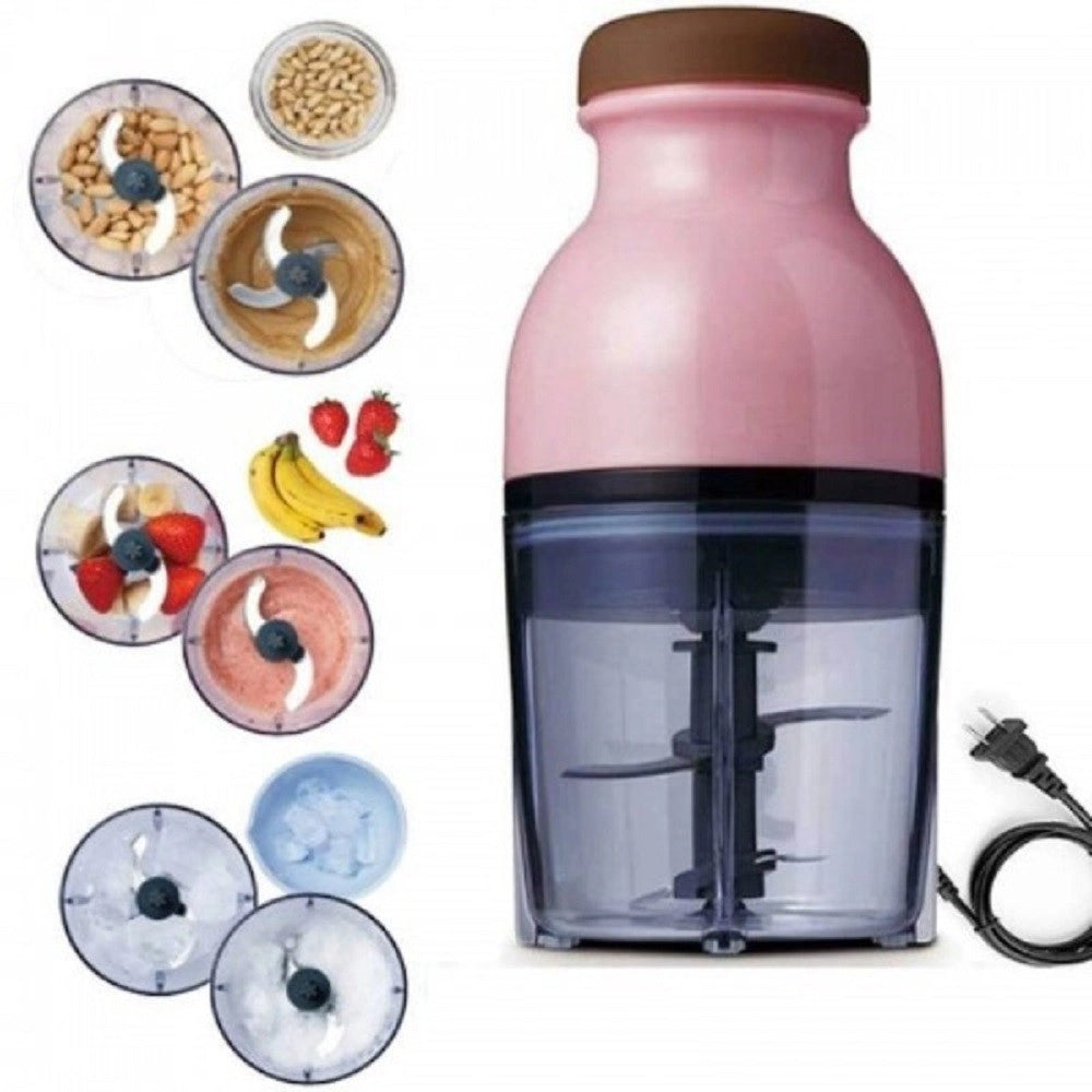 Trade Shop - Multi Cutter Tritatutto Multifunzionale 200 Watt Con Contenitore Da 300 Ml Q-t37 -
