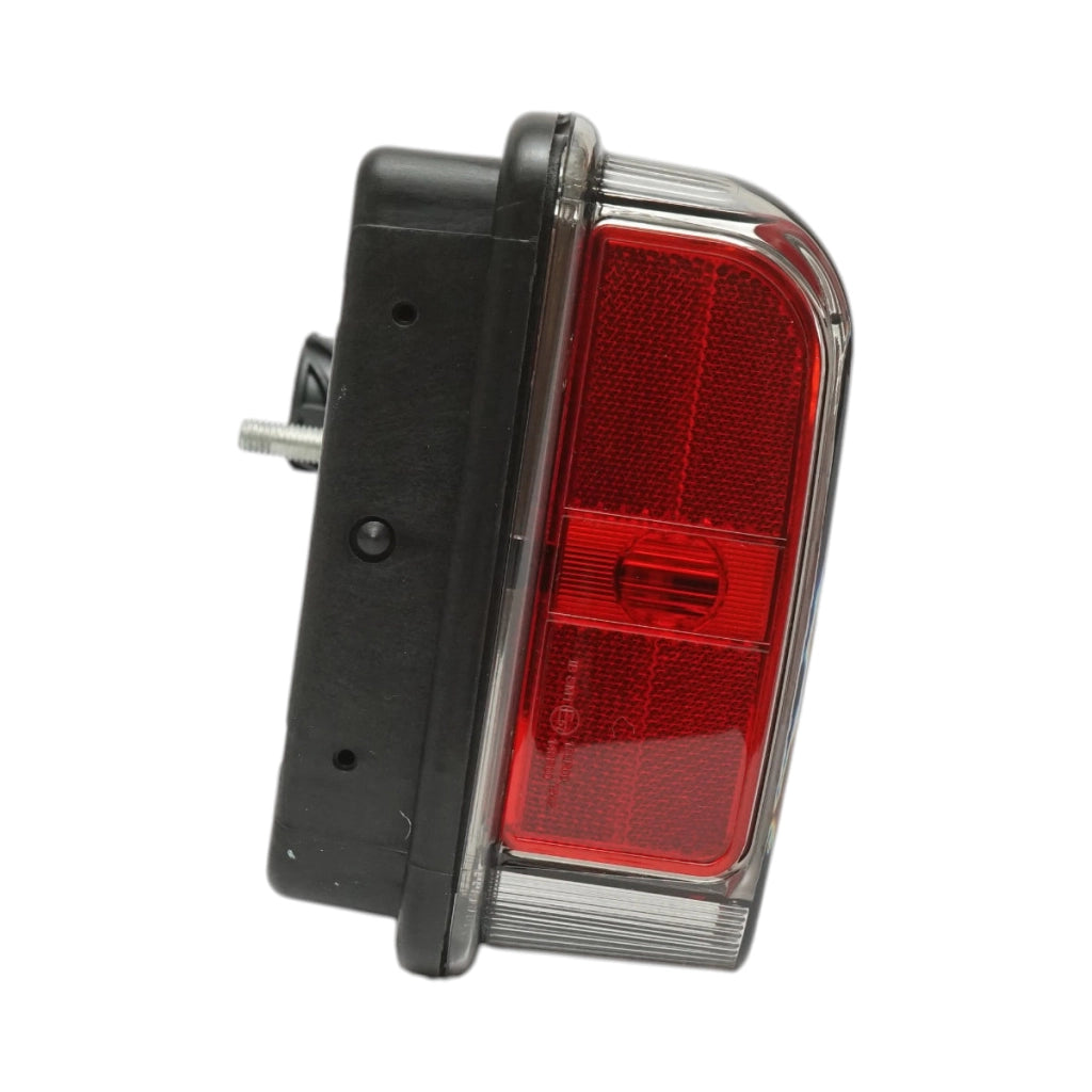 Luce freno posteriore sinistra LED camion 24V, 7 pin ASS2.1 con illuminazione targa 400x153x88mm
