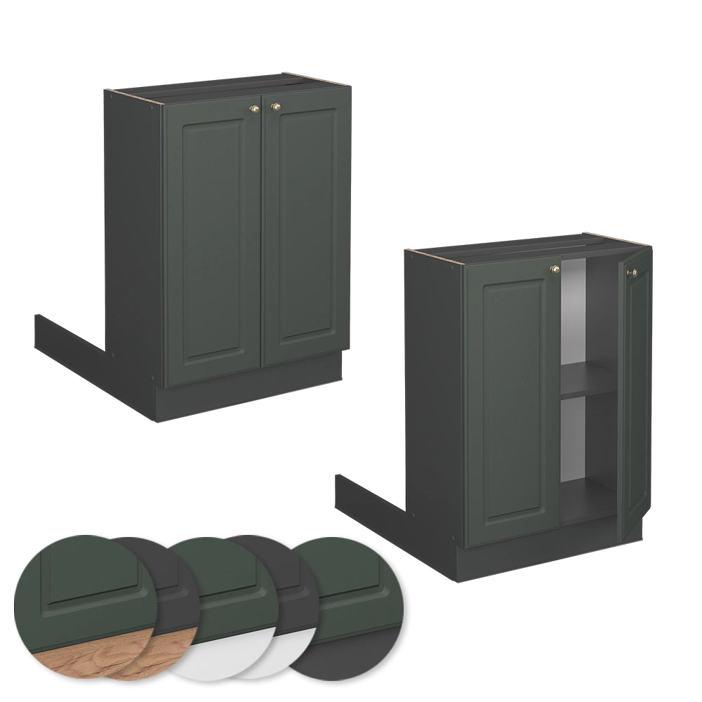 Vicco Isola cucina Verde-oro Country House 60 cm senza piano di lavoro