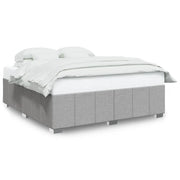 Letto matrimoniale | Letto per adulti | Giroletto senza Materasso Grigio Chiaro 200x200 cm Tessuto