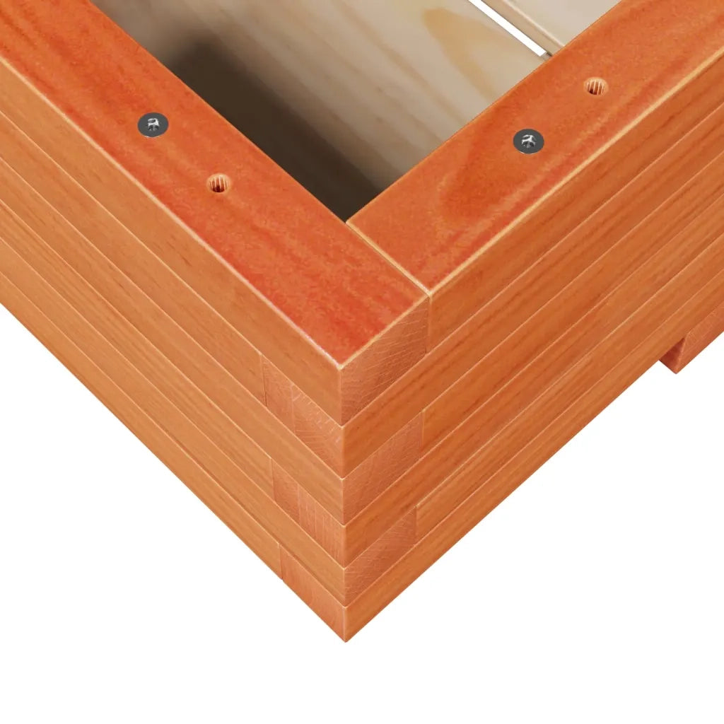 Fioriera Giardino Marrone Cera 110x60x26,5 cm Legno di Pino 847350