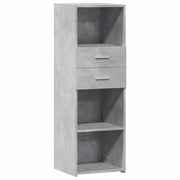 Credenza | Madia | Buffet da pranzo | Armadio da pranzo Grigio Cemento 40x42,5x124 cm in Legno Multistrato