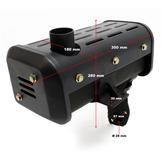 Pezzo di ricambio Silenziatore per motore diesel da 10 CV Marmitta di scarico