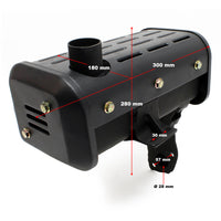 Pezzo di ricambio Silenziatore per motore diesel da 10 CV Marmitta di scarico