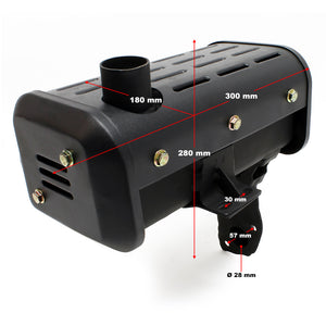 Pezzo di ricambio Silenziatore per motore diesel da 10 CV Marmitta di scarico