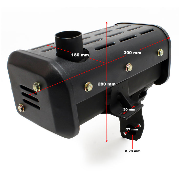 Pezzo di ricambio Silenziatore per motore diesel da 10 CV Marmitta di scarico