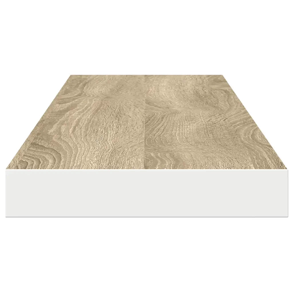 Scaffale a Parete Rovere e Bianco 120x23,5x3,8 cm in MDF cod mxl 33096