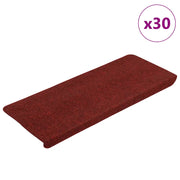 Tappetini Autoadesivi per Scale 30 pz | Gradini per Scale Rossi 65x24,5x3,5 cm
