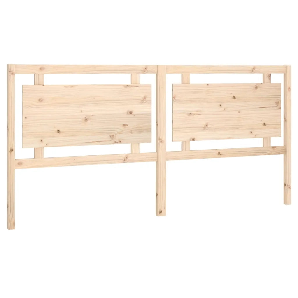 Testiera per Letto 205,5x4x100 cm in Legno Massello di Pino