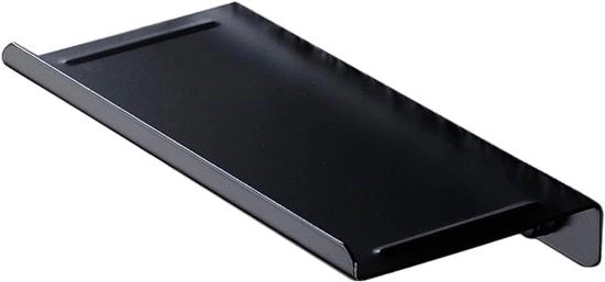 Oggetto di supporto per telefono in acciaio inossidabile per la stanza da bagno e l'hotel - Design elegante - Nero - Utile e stile gadget con supporto per telefono