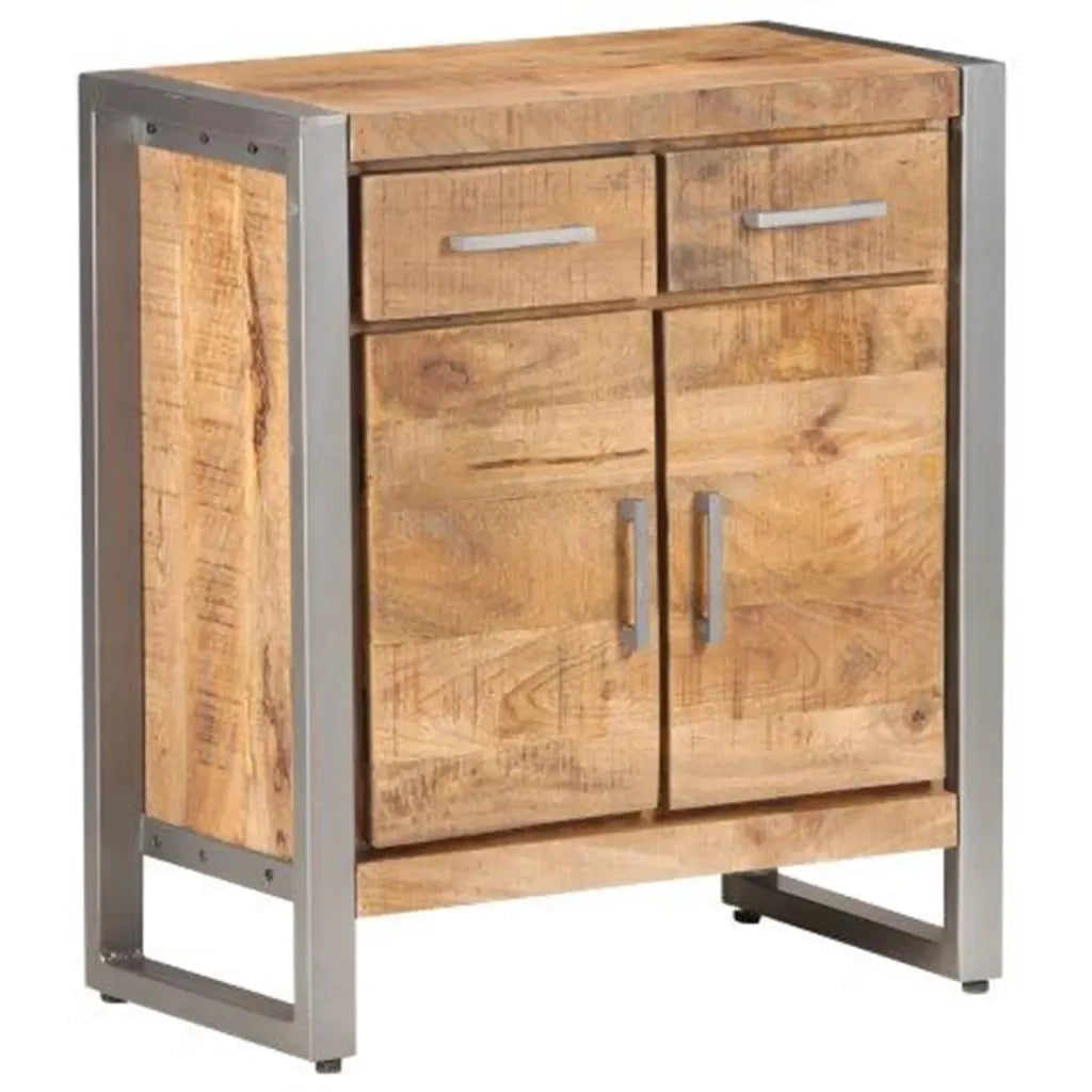 Credenza 60x35x72 cm in Legno di Mango Grezzo 323487