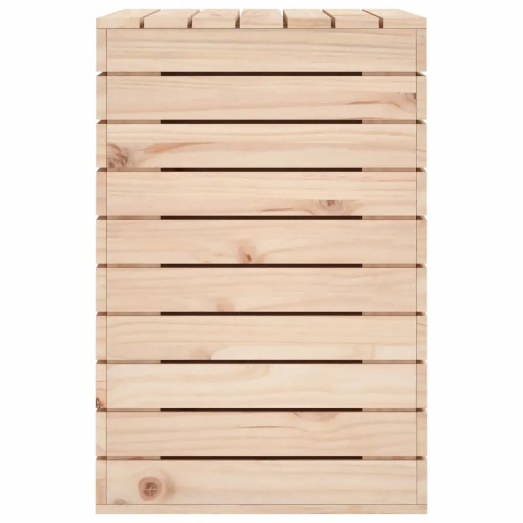 Cesto per Bucato 88,5x44x66 cm Legno Massello Pino 832319