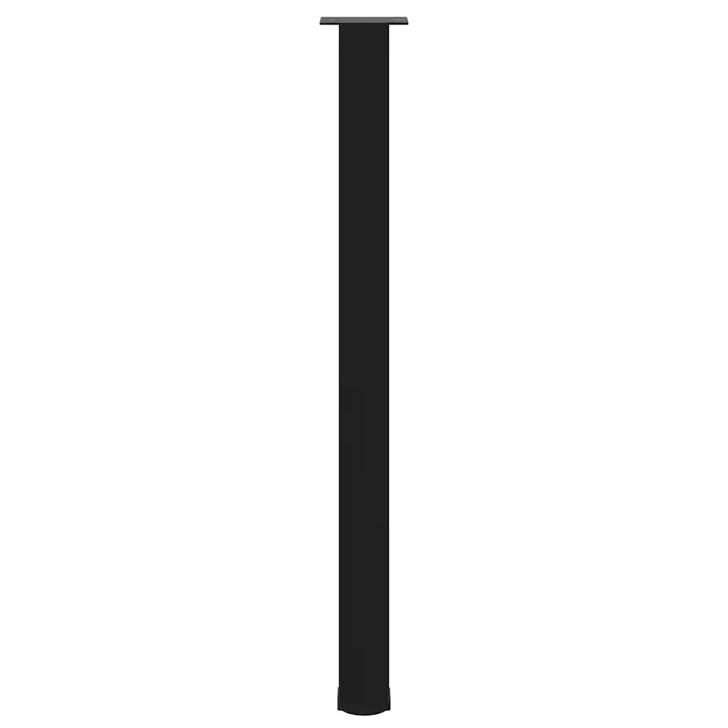 vidaXL Gambe per tavolo da bar 4 pz nere 110-112 cm in acciaio