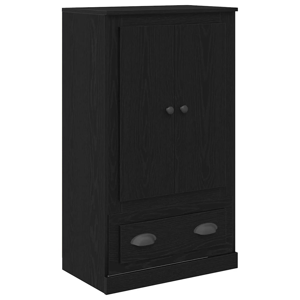 Credenza-Buffet-Armadio da cucina Rovere Nero 60 x 35,5 x 103,5 cm Legno multistrato