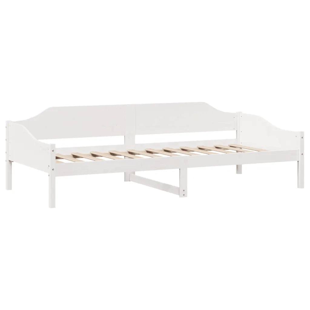 Letto senza Materasso Bianco 90x200 cm Legno Massello di Pino 850915