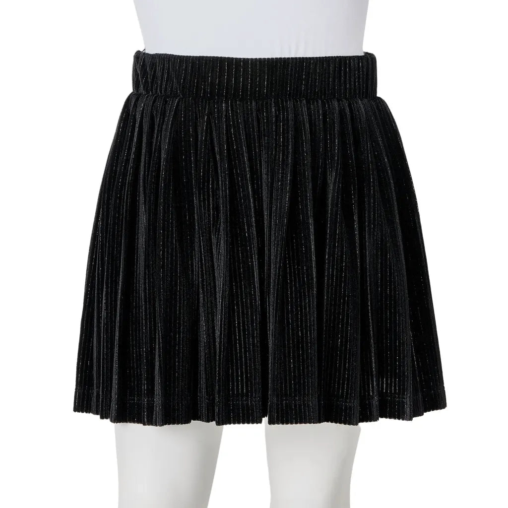 Gonna Plissettata da Bambina con Lurex Nero 116 CFW4900137