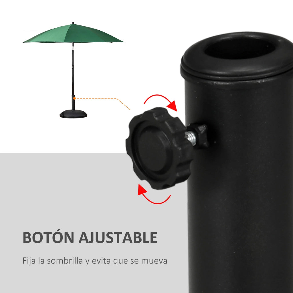 Base per Ombrellone Rotonda 25 kg ¨C zephmum ¨C Cemento ?33 mm ?38 mm ?48 mm