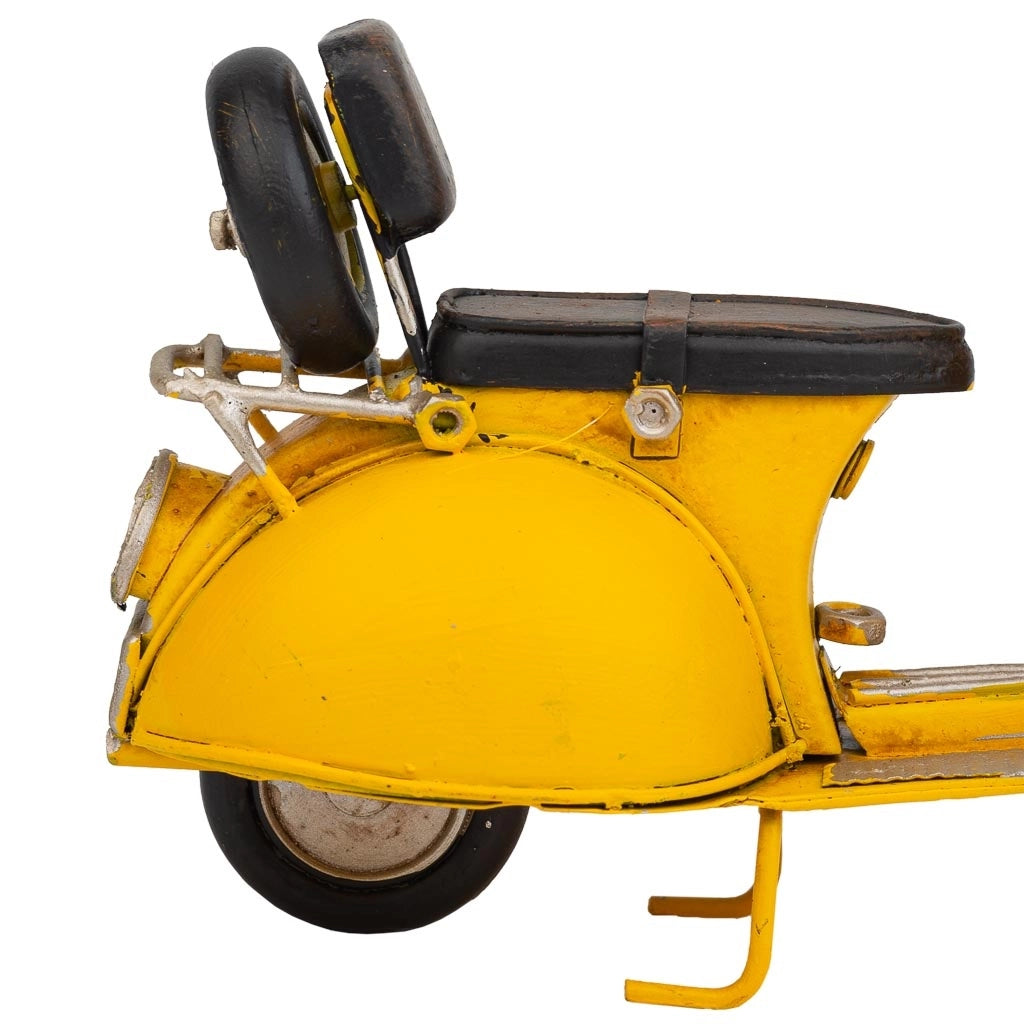 Moto in metallo giallo 17x7x11h