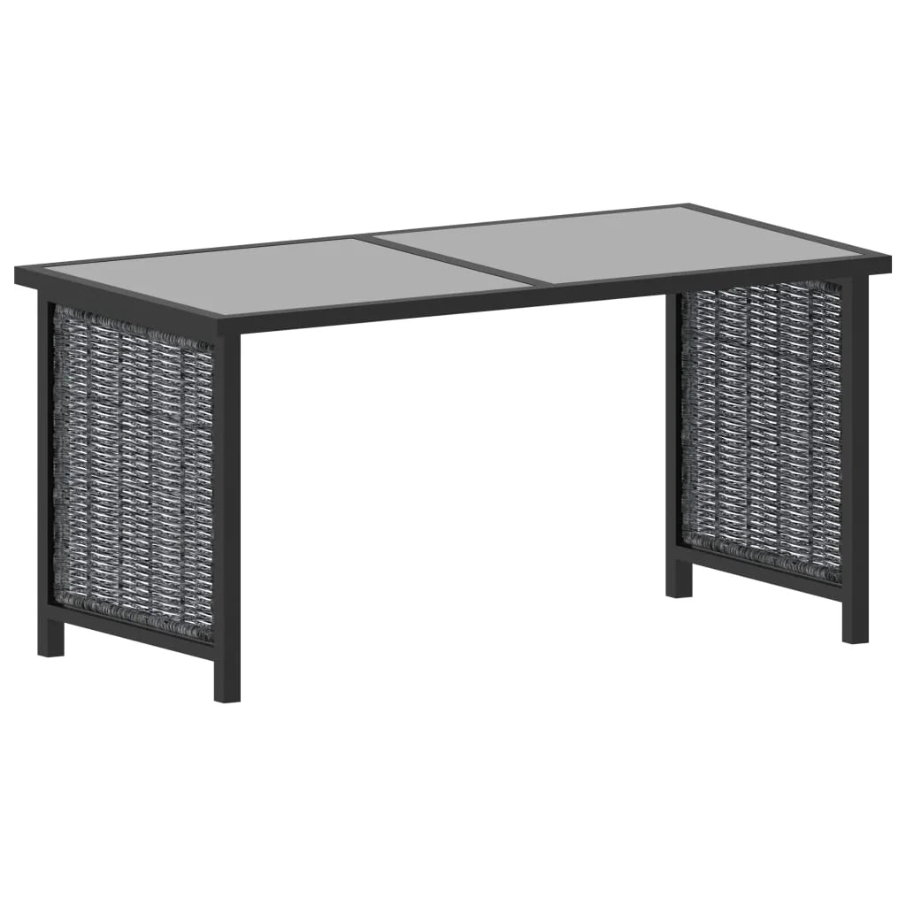 Set di mobili da giardino mobili da esterno 8 pezzi con cuscini resina intrecciata antracite 02_0017668