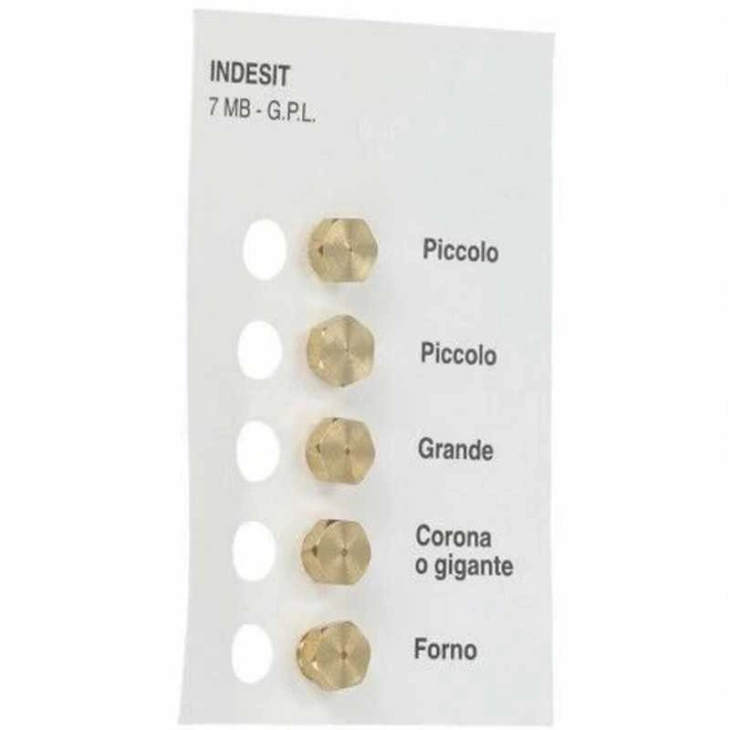 SERIE 5 UGELLI SPRUZZI PASSO 7 MB GPL PROPANO CUCINA FUOCHI - UNIVERSALE