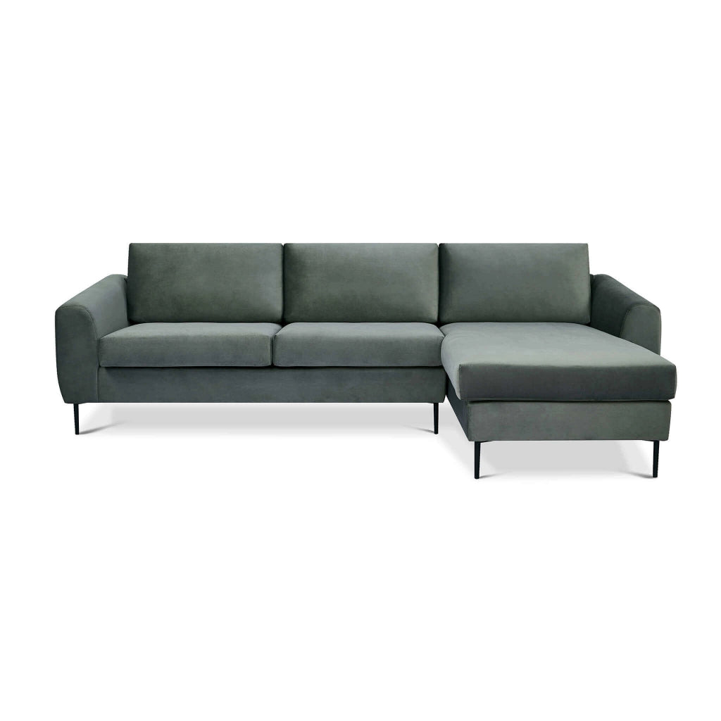 Divano moderno con chaise lounge in Tessuto cm 181x96x84 - RIKI