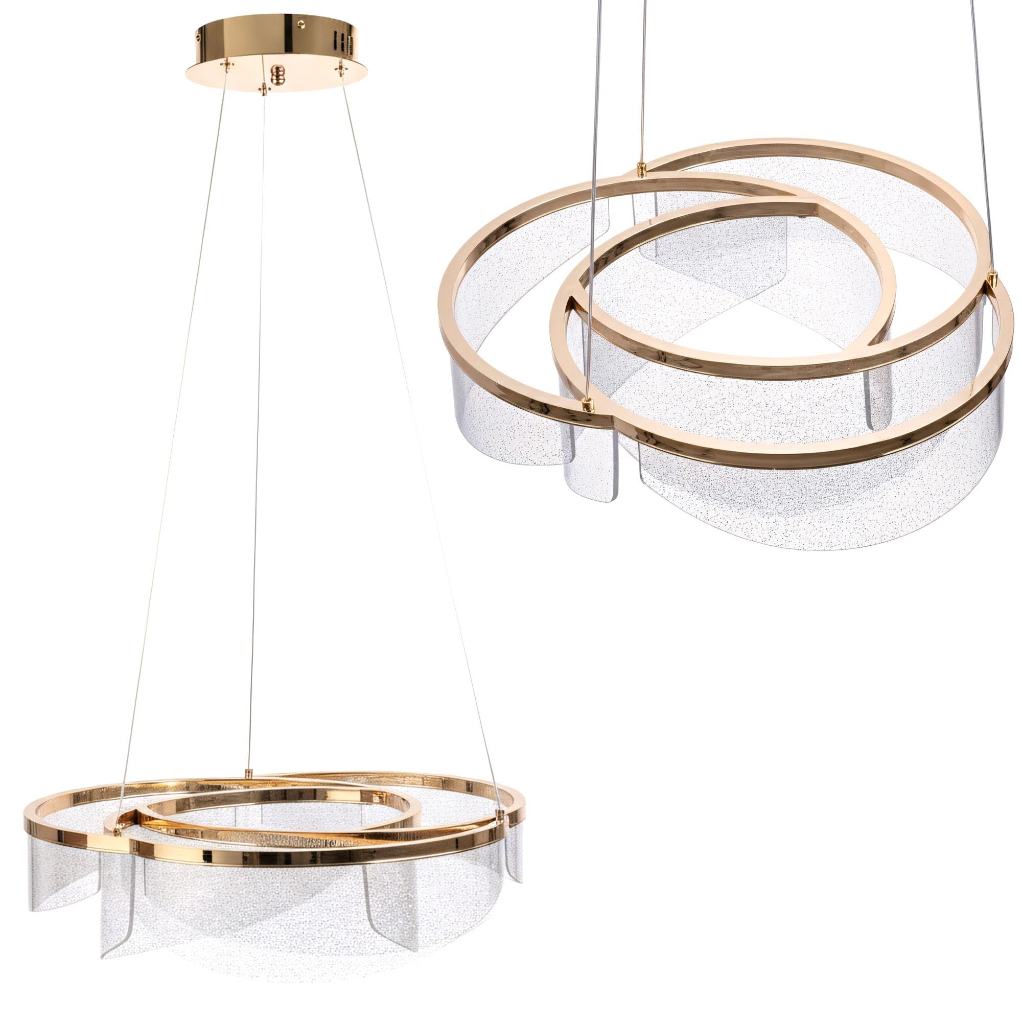 Lampada Da Soffitto Led G138-cp 50cm Gold