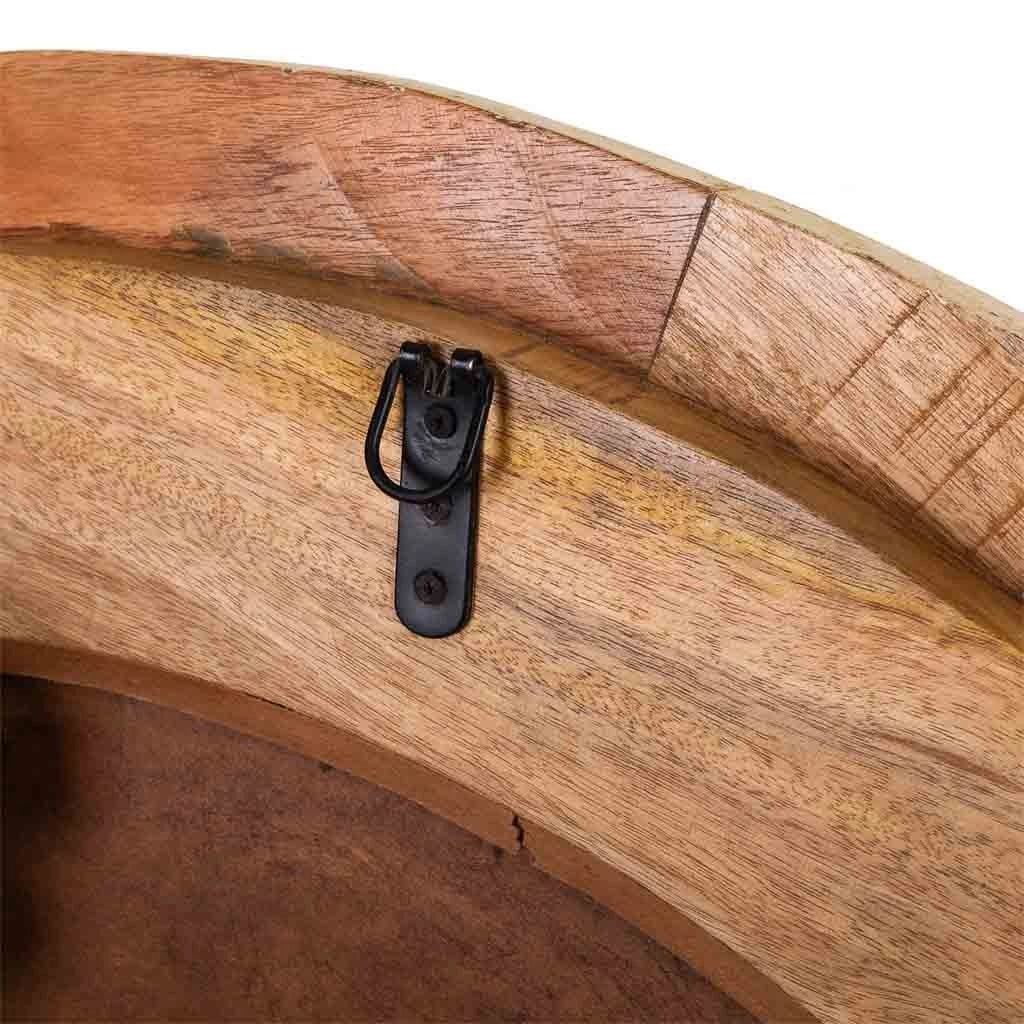 Specchio in legno artigianale 120x4x120h cm