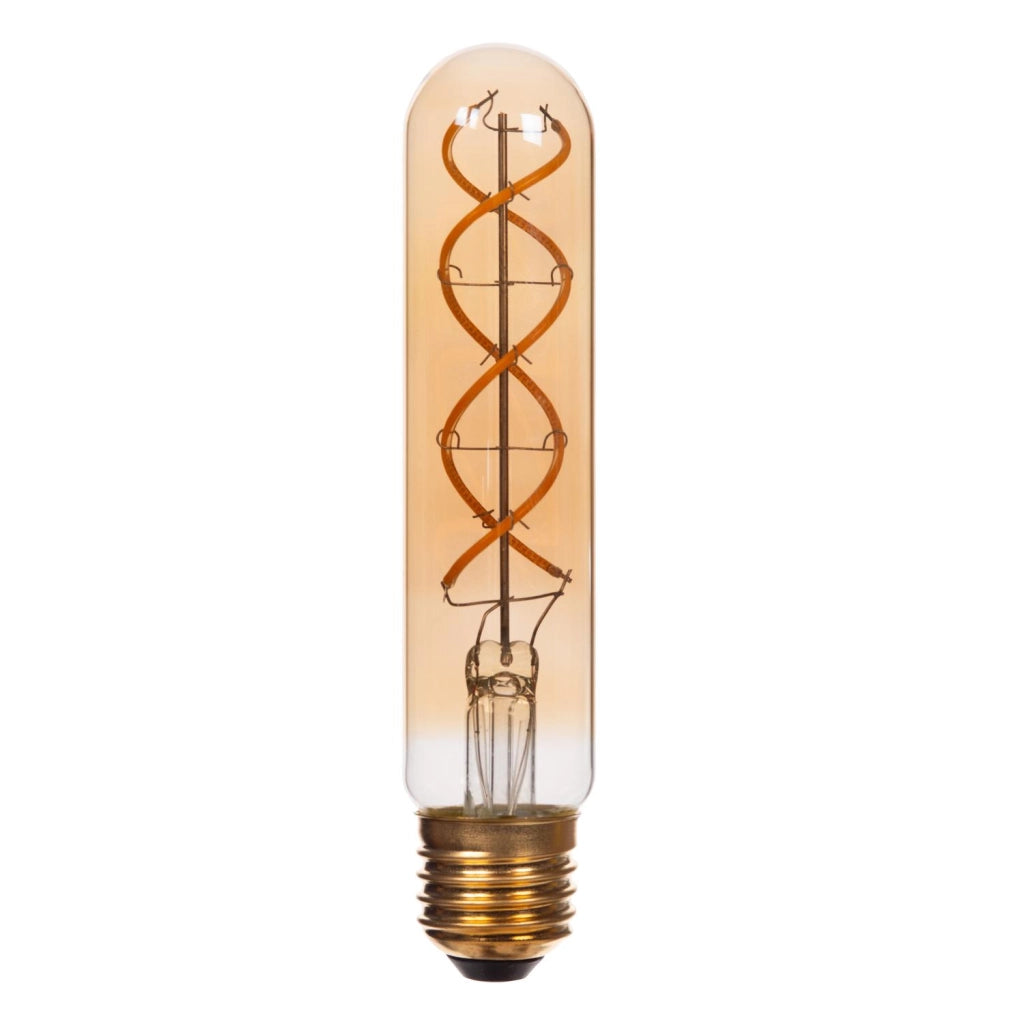 Lampadina LED Filament E27 ambra tubo 2200K Lucide