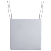 Cuscino per sedia da giardino in tessuto poliestere grigio chiaro resistente raggi raggi UV