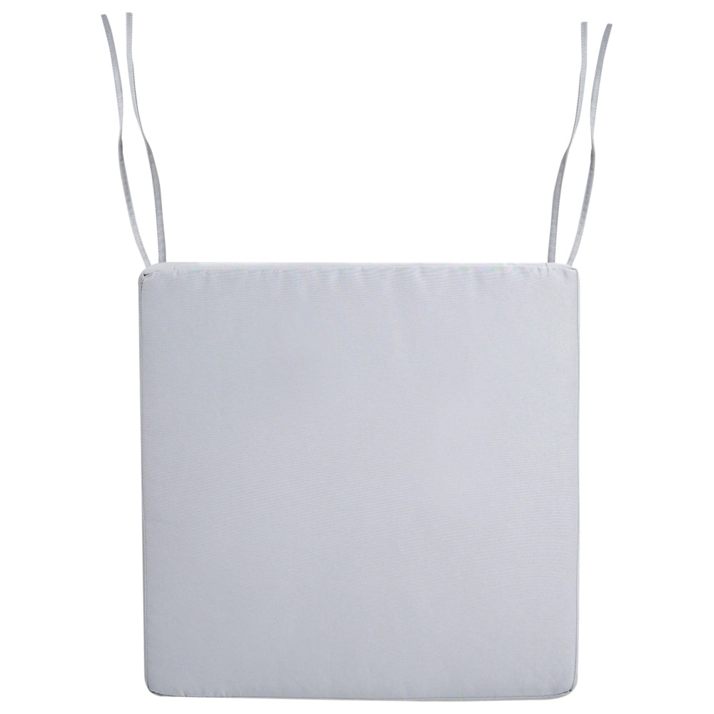 Cuscino per sedia da giardino in tessuto poliestere grigio chiaro resistente raggi raggi UV