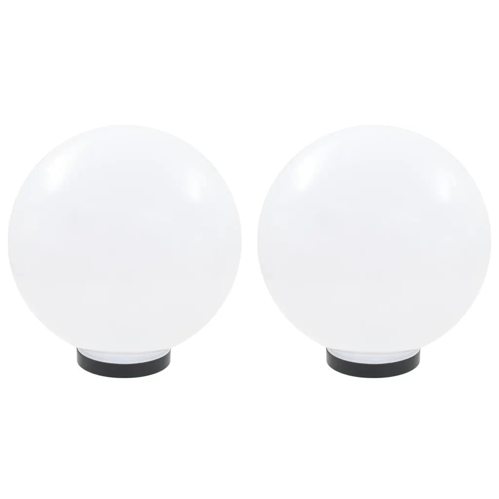 vidaXL Set Lampade a LED Sferiche 2 pz 30 cm in PMMA