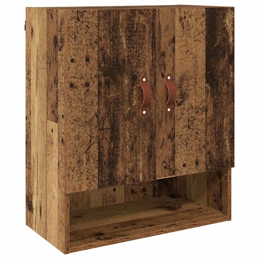 Armadietto a Muro | Mobile a Parete Legno antico 60 x 31 x 70 cm