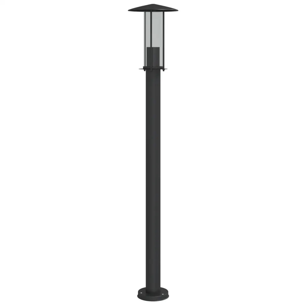 vidaXL Lampada da Terra per Esterni Argento 100 cm in Acciaio Inox