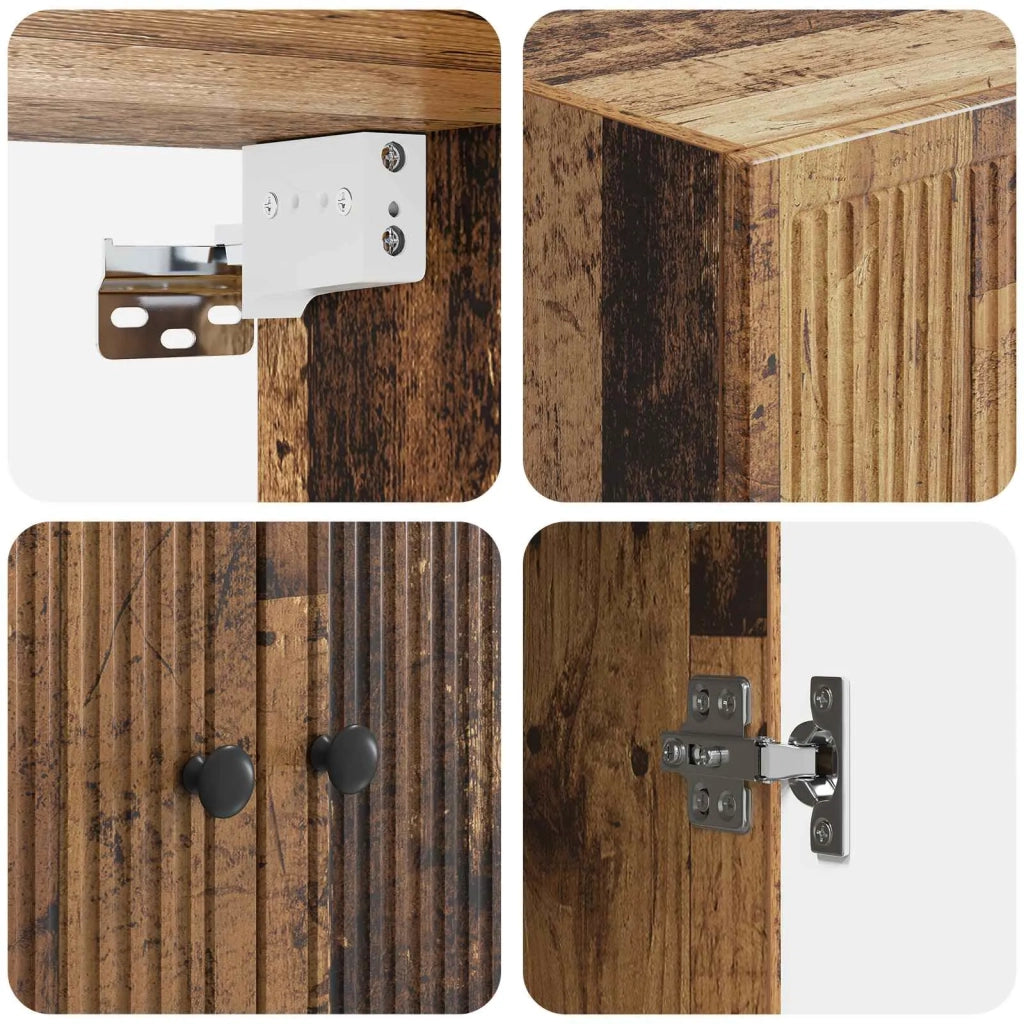 Mobiletto a muro Legno antico 59 x 31 x 60 cm 898583